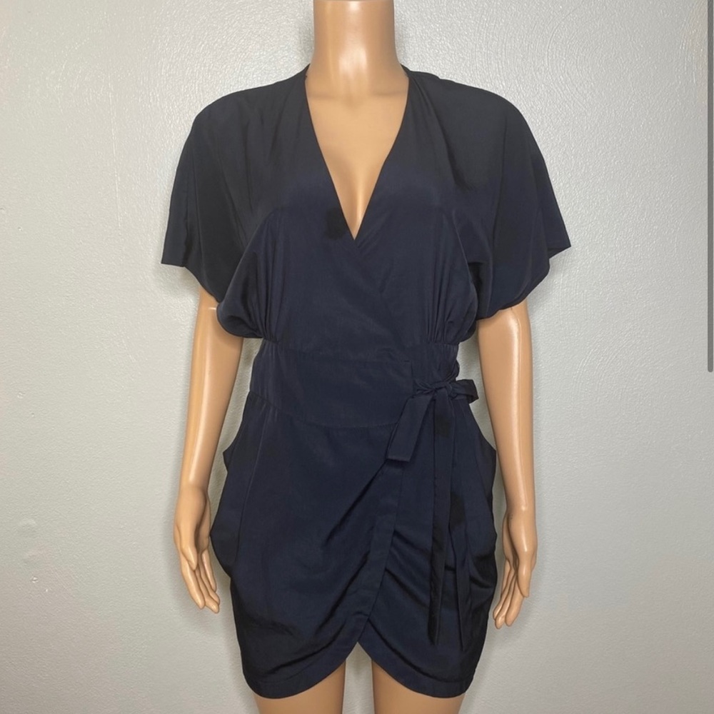 Topshop Black Silky Dress - Size 4